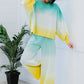 Zenana Hello Summer Full Size Run Ombre Cropped Sweatshirt