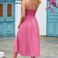 Smocked Spaghetti Strap Midi Dress