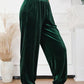 Elastic Waist Pocketed Pants