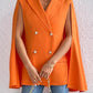 Button Up Cape Sleeve Blazer