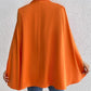 Button Up Cape Sleeve Blazer