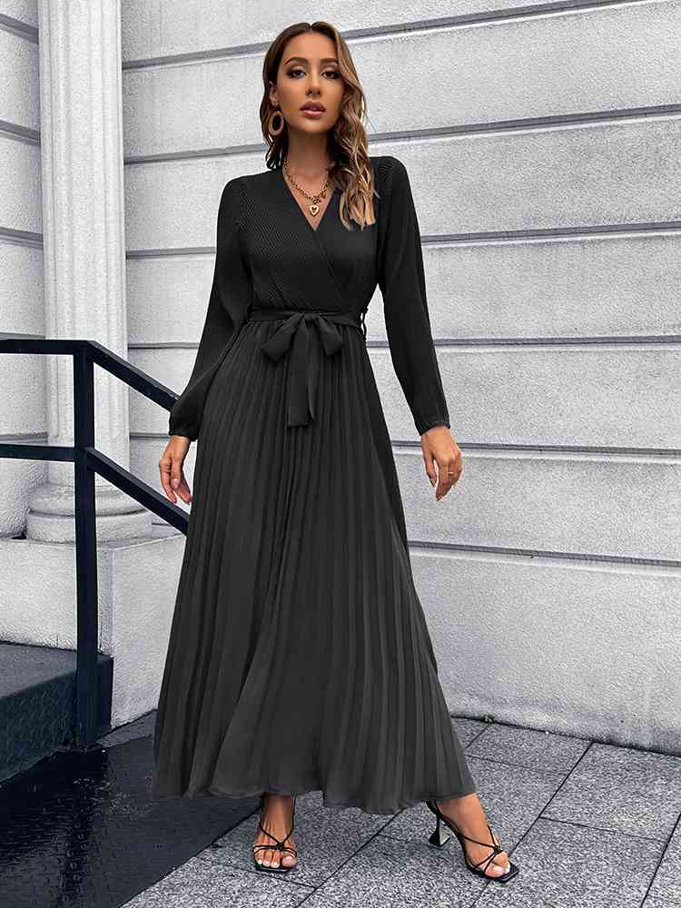 Pleasing Pleated Maxi Dress