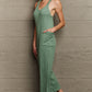 HEYSON Don't Get It Twisted Full Size Rib Knit Jumpsuit