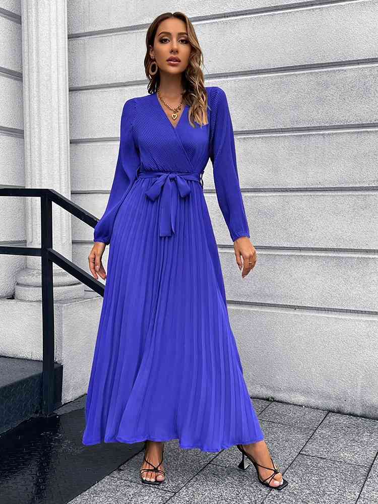 Pleasing Pleated Maxi Dress