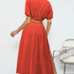 Puff Sleeve Crop Top and Maxi Skirt Set