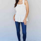 HEYSON Good Attitude Full Size Back Tie Detail Ruffle Tunic Top