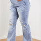 RISEN Valerie Full Size Crossover Flared Jeans