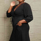 Marlie Surplice Flare Ruching Dress