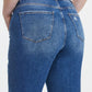 BAYEAS Full Size High Waist Two-Tones Patched Wide Leg Jeans