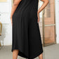 Plus Size Printed Spaghetti Strap Wide Leg Jumpsuit