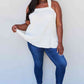 HEYSON Good Attitude Full Size Back Tie Detail Ruffle Tunic Top
