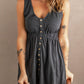 Sleeveless Button Down Mini Magic Dress