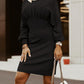 Round Neck Lantern Sleeve Dress
