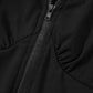 Zip Up Cutout Drawstring Detail Dress