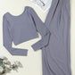 Maya Lily Top and Wide-Leg Pants Set