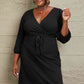 Marlie Surplice Flare Ruching Dress