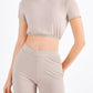 Round Neck Short Sleeve Sports Top
