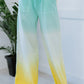 Zenana Hello Summer Full Size Run Ombre Wide Leg Sweat Pants