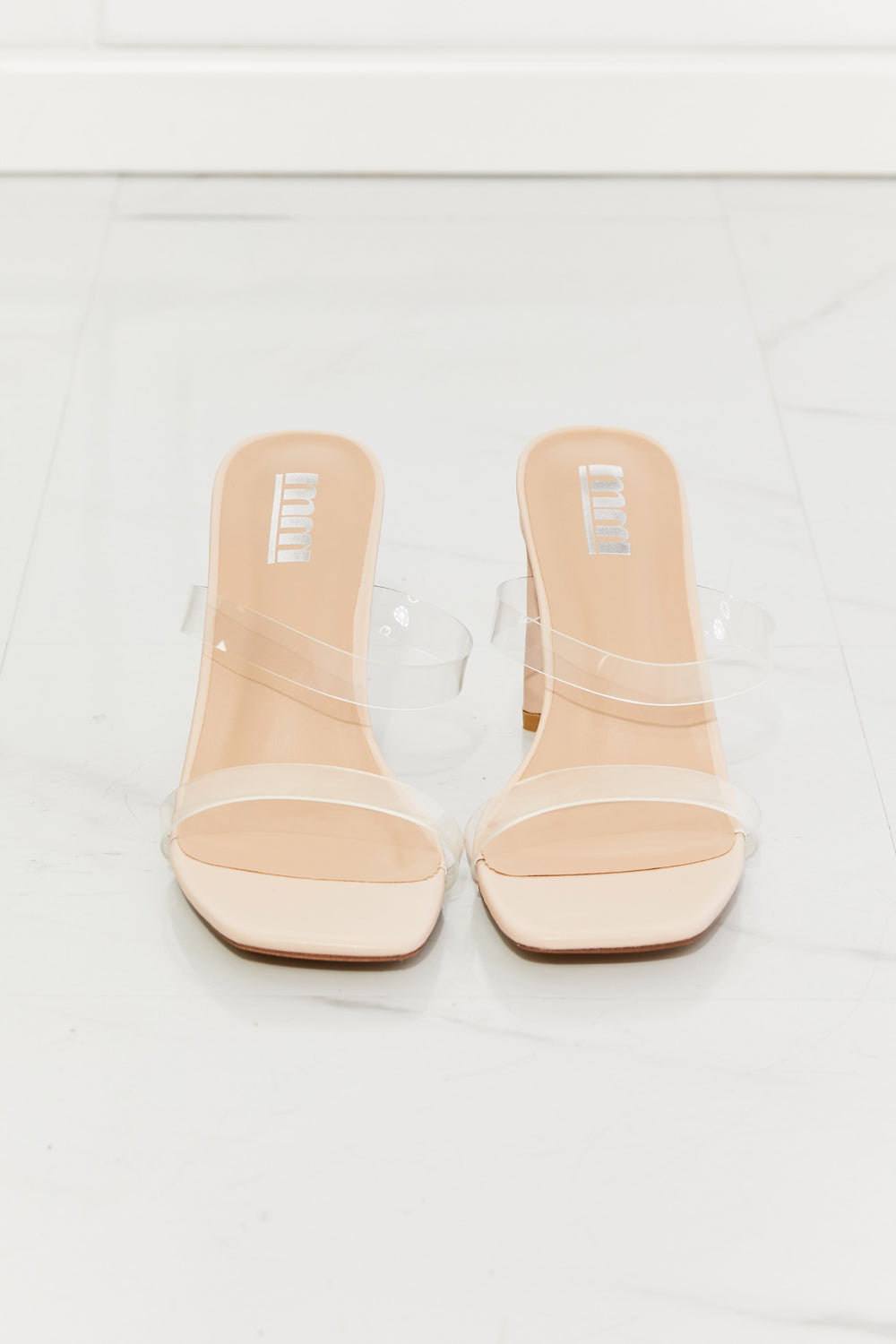 Aire Transparent Double Band Heeled Sandal