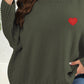 Plus Size Turtle Neck Long Sleeve Sweater