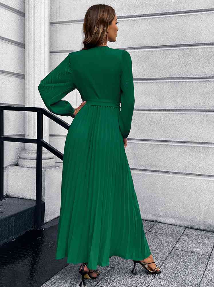 Pleasing Pleated Maxi Dress