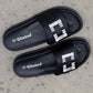 Weeboo Crystal Skies Rhinestone Buckle Slide Sandals