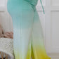 Zenana Hello Summer Full Size Run Ombre Wide Leg Sweat Pants
