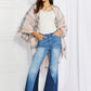 Leto Punch of Plaid Lightweight Poncho