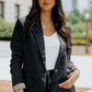 Leopard Lining One-Button Blazer