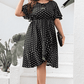 Polka Dot Flutter Sleeve Dress