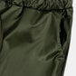 Puff Sleeve Spliced Top and Drawstring Waist Joggers Set