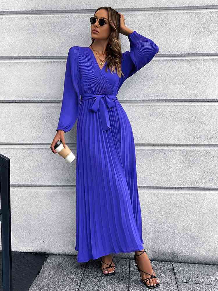 Pleasing Pleated Maxi Dress