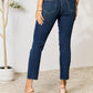 BAYEAS Full Size Raw Hem Straight Jeans