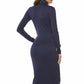 Ribbed Turtleneck Long Sleeve Dress