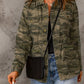 Camouflage Snap Down Jacket