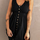 Sleeveless Button Down Mini Magic Dress
