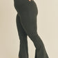 Kimberly C Full Size Slit Flare Leg Pants in Black