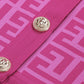 Printed Button Front Jacket and Pants Set