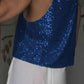 Sequin Deep V Tank