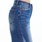 BAYEAS Full Size High Waist Two-Tones Patched Wide Leg Jeans