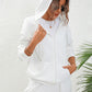 Textured Zip-Up Hooded Jacket