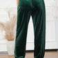 Elastic Waist Pocketed Pants