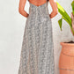 Printed Spaghetti Strap Maxi Dress