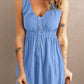 Sleeveless Button Down Mini Magic Dress