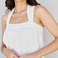 HEYSON Good Attitude Full Size Back Tie Detail Ruffle Tunic Top