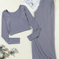 Maya Lily Top and Wide-Leg Pants Set