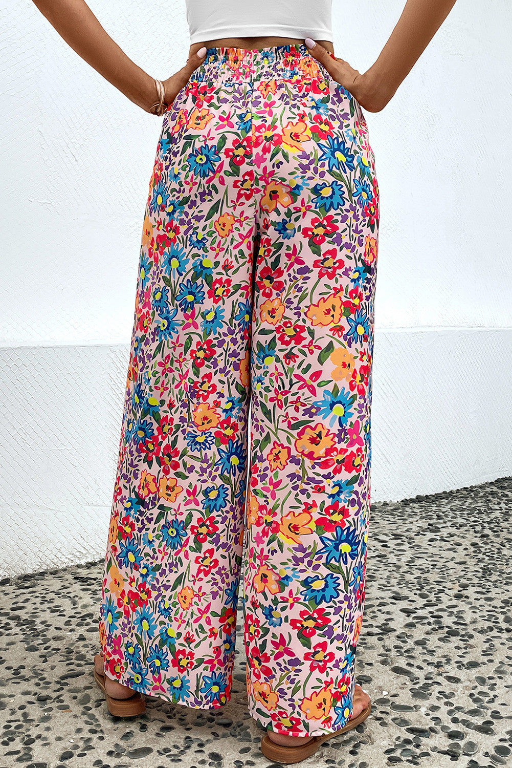 Fiona Floral Wide Leg Long Pants