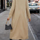 Collared Neck Button Front Trench Coat