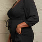 Marlie Surplice Flare Ruching Dress