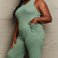 HEYSON Don't Get It Twisted Full Size Rib Knit Jumpsuit